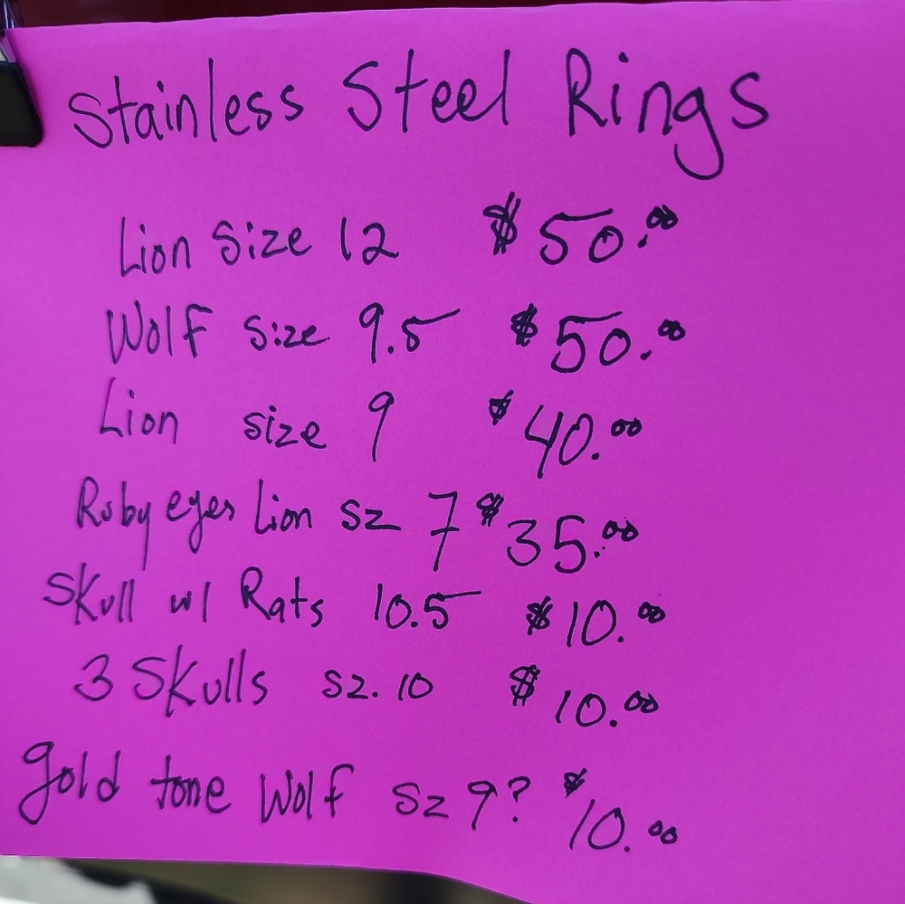 Lion Ring Stainless Steel - Picture 4 of 6